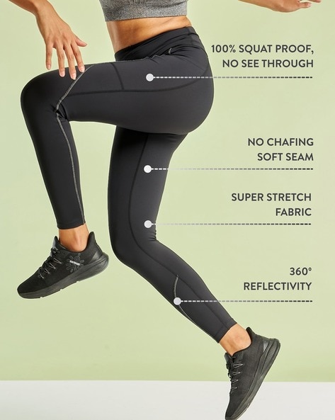 Buy Willsa Women Sexy See Through Skinny Leggings Mesh Push Up Yoga Pants  Leggings (Asian M=US S, Black A) Online at desertcartINDIA