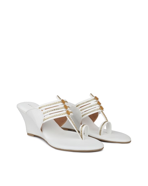 White Womens Amelia Wedge Sandal | Xappeal | Rack Room Shoes