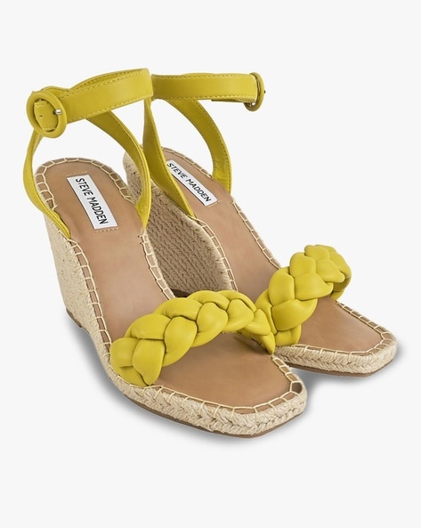 Steve madden hotsell yellow wedges