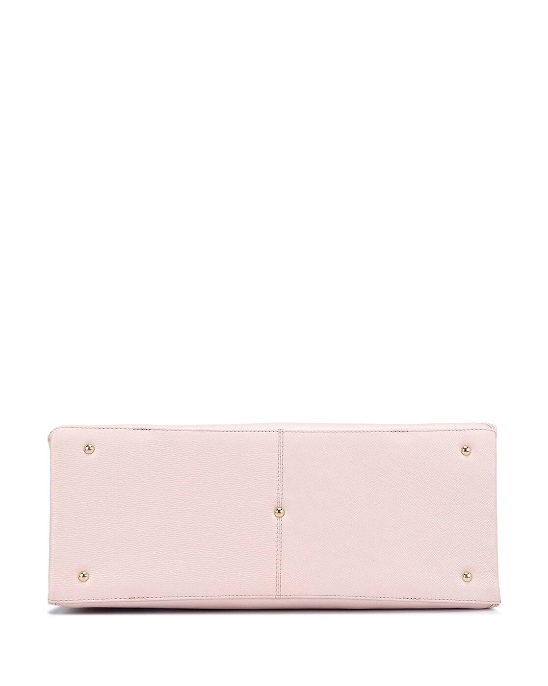 Medium Monogram Leather Satchel - Blush – Da Milano