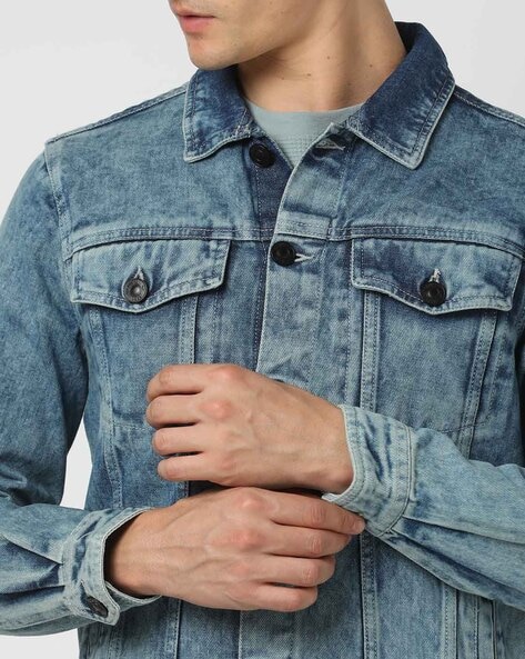 Buy Indigo Jackets & Coats for Men by LEE COOPER Online | Ajio.com