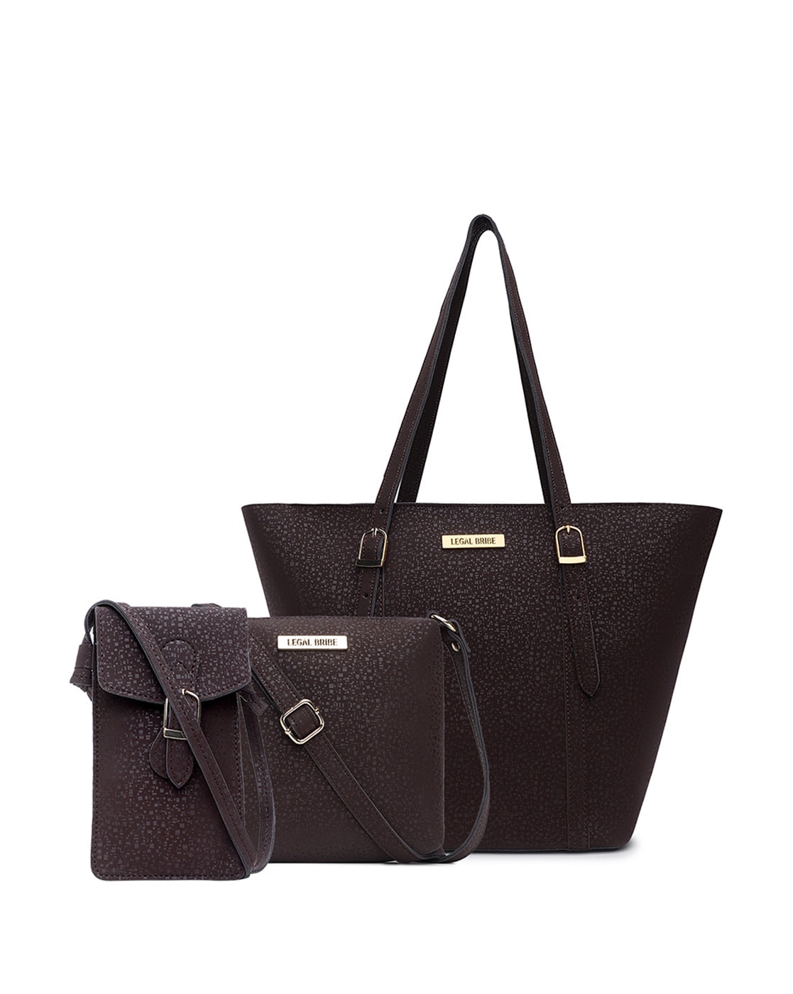 Buy Legal Bribe Textured Stylish Shoulder Bag - Beige online