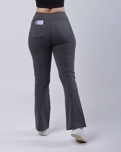 Buy Grey Trousers & Pants for Women by BLISSCLUB Online