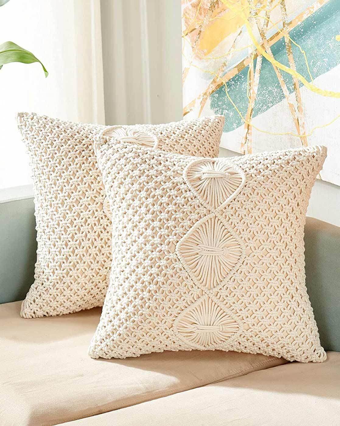 Buy Cream Cushions & Pillows for Home & Kitchen by Textile And Beyond  Online