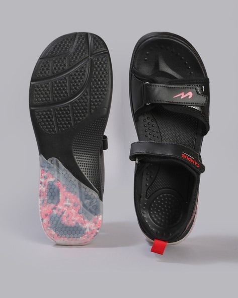 Buy Black Sandals for Men by Campus Online Ajio