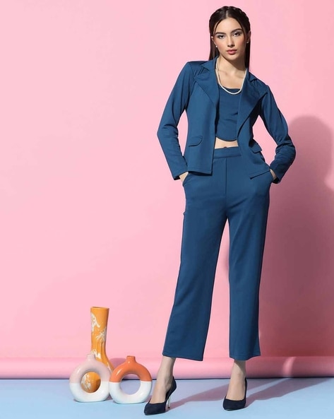 Geometric Print Blazer & Pants Suit Set – MyGirlfriend'sClosetBoutique