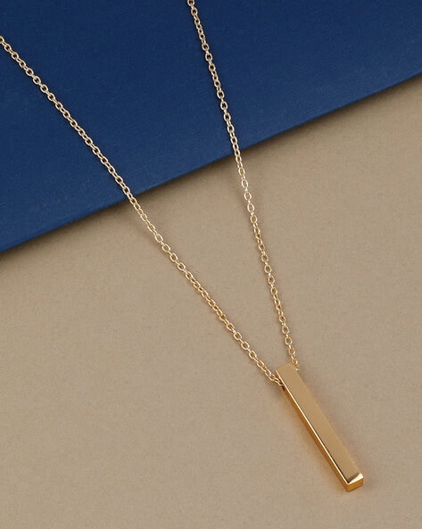 Layered Skinny Vertical Bars Necklace - LEILA