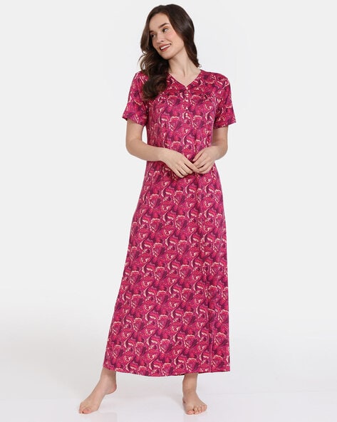 Buy Pink Nightshirts Nighties for Women by Zivame Online Ajio