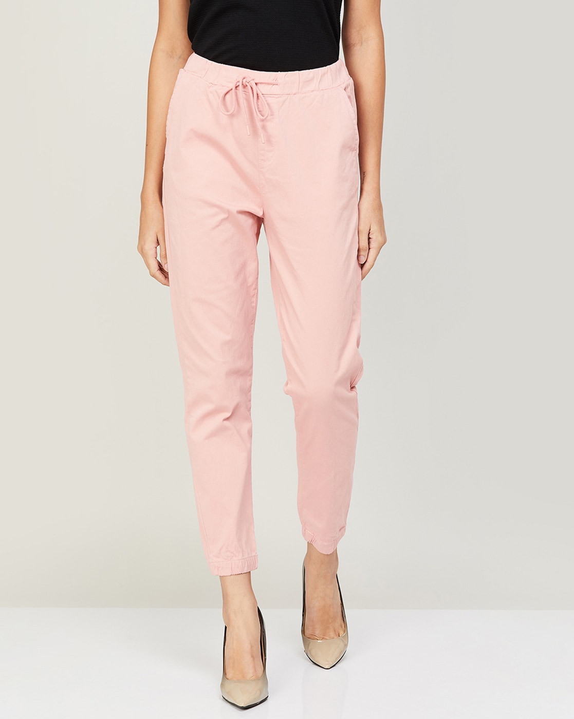 Buy Peach Trousers  Pants for Women by CODE BY LIFESTYLE Online  Ajiocom