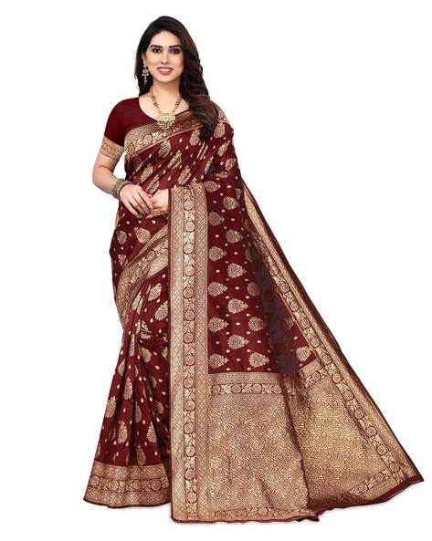 Buy Maroon Latest Designer Party Wear Makunda Silk Wedding Sari | Wedding  Sarees