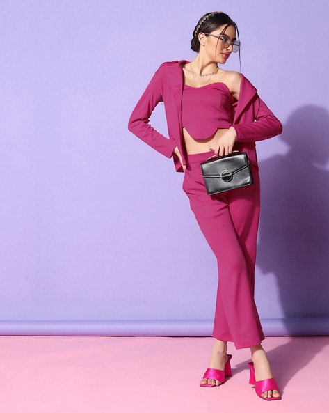 Buy Pink Suit Sets for Women by SELVIA Online