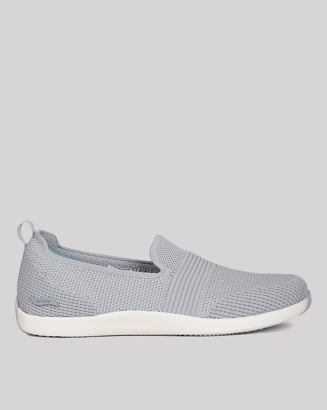 Skechers gray outlet slip ons