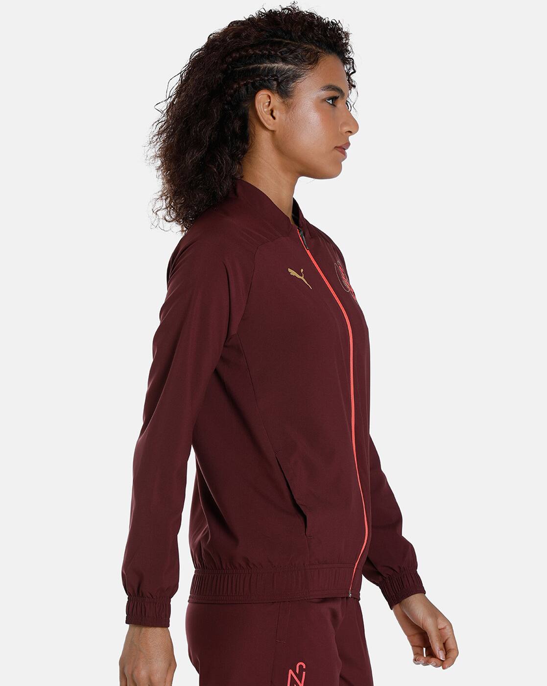 Logo Print Zip-Front Jacket