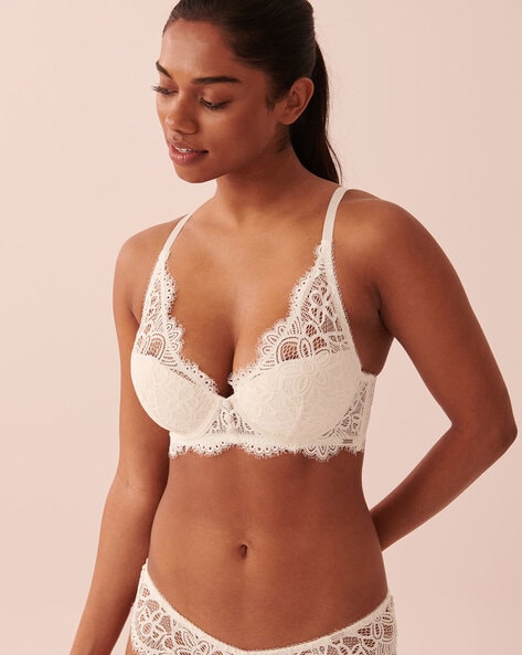 Buy La Vie En Rose Heavily Padded Push-Up Bra, Beige Color Women