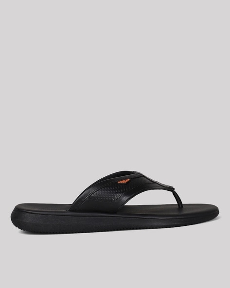 Buy Black Flip Flop Slippers for Men by WOODLAND Online Ajio