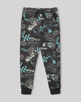 marks & spencer Boys Graffiti Print Cotton Rich Joggers-picture-37