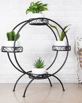 homesake Round 4-Tier Plant Stand with Pots-picture-45