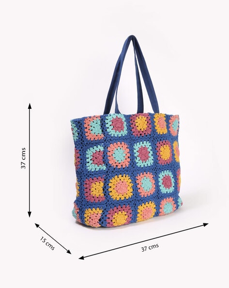 Cotton Shoulder Bag Ladies Crochet Handbags, For Casual Wear, Size: 30 Inch  Diameter at Rs 800/piece in Greater Noida