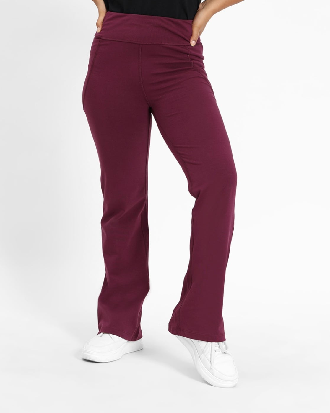 Women High-Rise Baggy Fit Pants