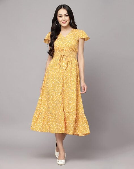 Buy Yellow Dresses for Women by AAYU ALL ABOUT YOU Online Ajio