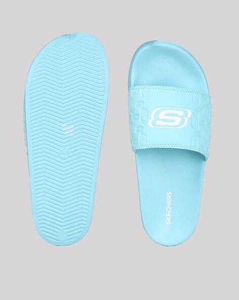 Buy Turquoise Blue Flip Flop Slippers for Women by Skechers