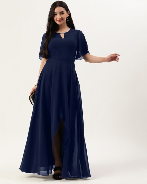 Blue Formal Long Gown Tube dress | Shopee Philippines-hkpdtq2012.edu.vn