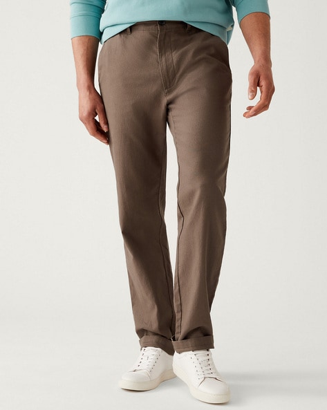 Jeans & Trousers | H&M Brown Trousers- | Freeup-vachngandaiphat.com.vn