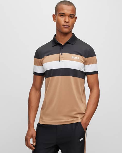 BOSS Matteo Berrettini ポロシャツ ベージュ L BOSS（HUGO BOSS