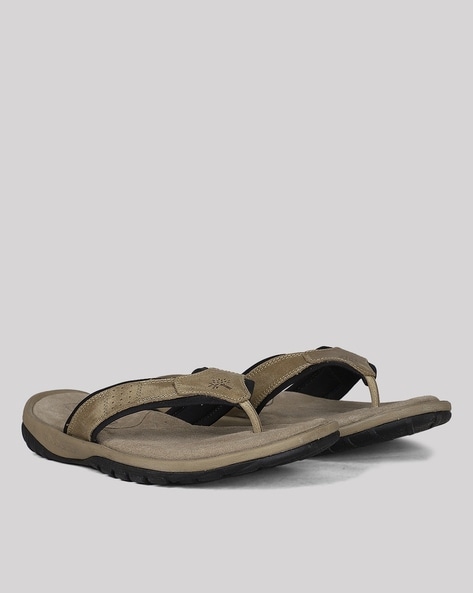 Woodland Khaki backstrap floater Sandals