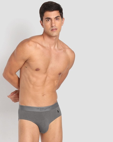 Buy Grey Briefs for Men by U.S. Polo Assn. Online