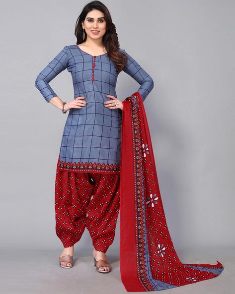 Unstitched Patiyala Dress at Rs 800/piece in Surat | ID: 14848959888