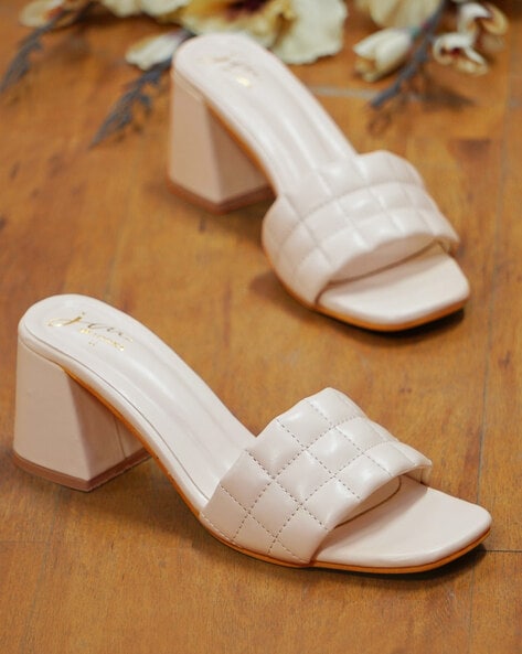 Cream chunky sandals new arrivals