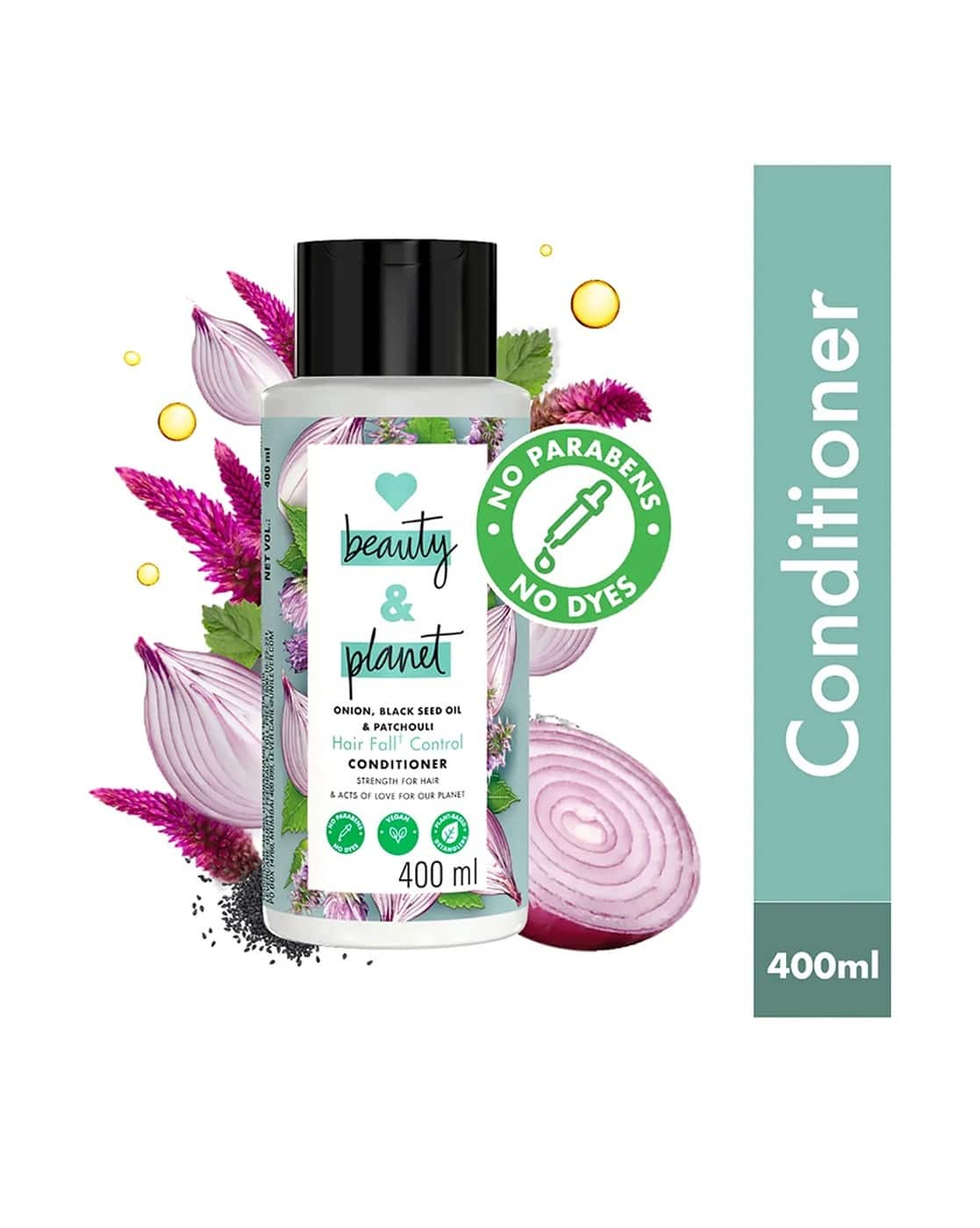 LOVE beauty AND planet Onion Blackseed & Patchouli Hairfall Control Conditioner For Women (multi, FreeSize)