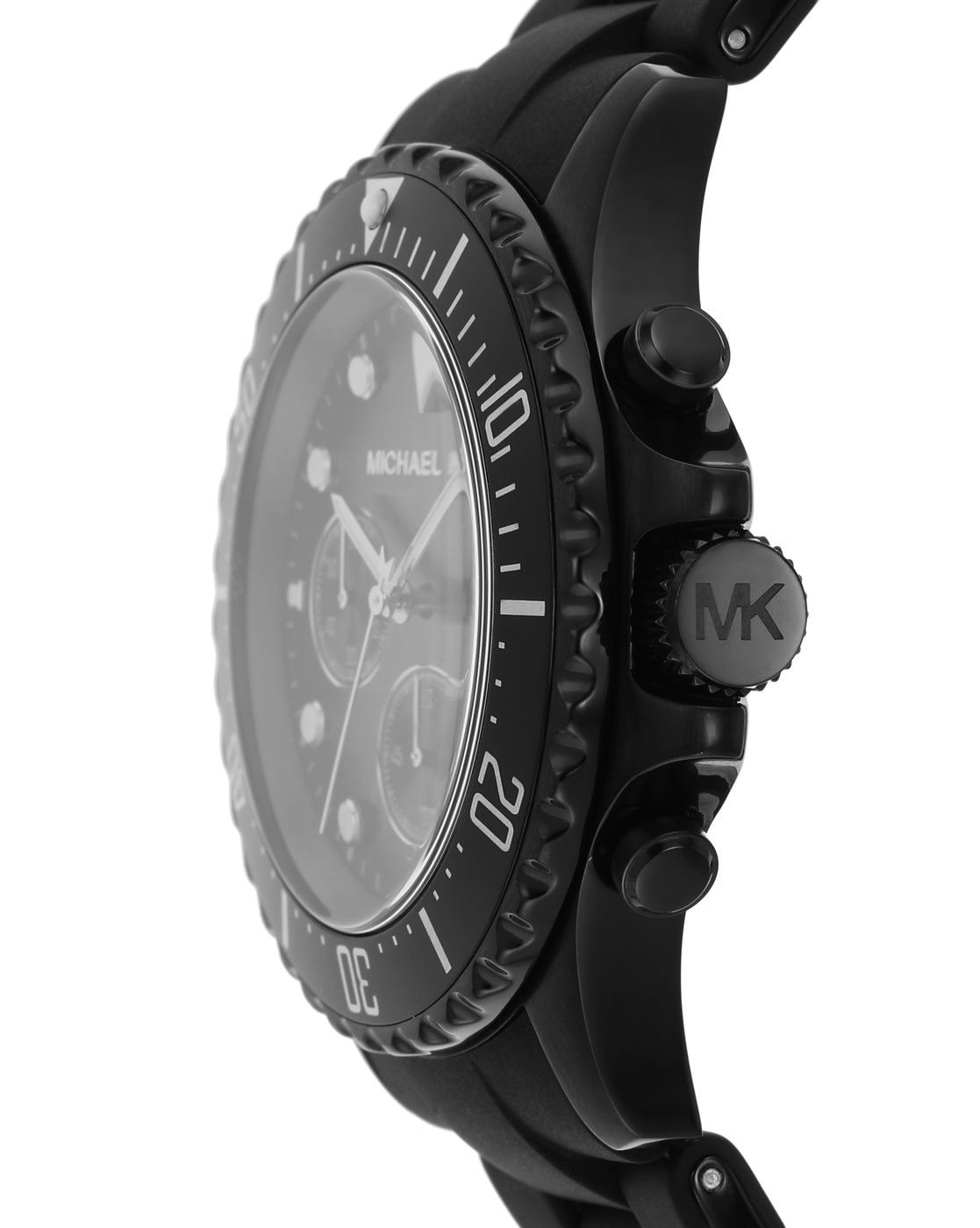 Buy Michael Men | LUXE Silicone with | Kors Everest Chronograph Black Watch AJIO Color Strap-MK8980