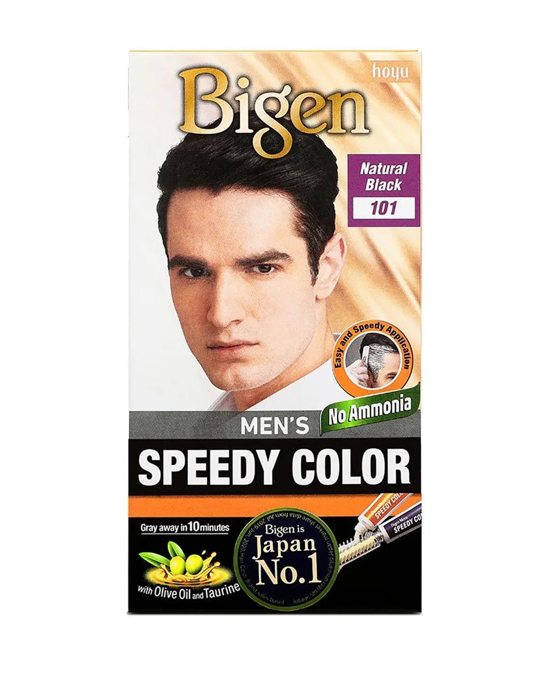  Bigen Men's Speedy Color, Natural Black 101 (150g)