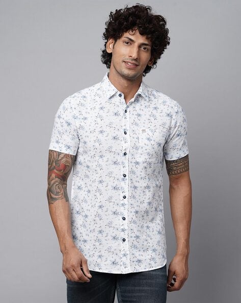 Classic Cool Cotton shirt Mens - White Half Sleeve – Hindustan