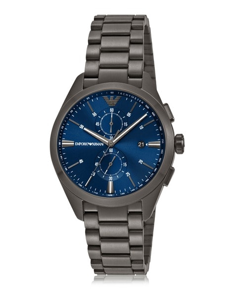 Buy Emporio Armani AR70001 Mario Blue Dial Watch for Men Online @ Tata CLiQ  Luxury