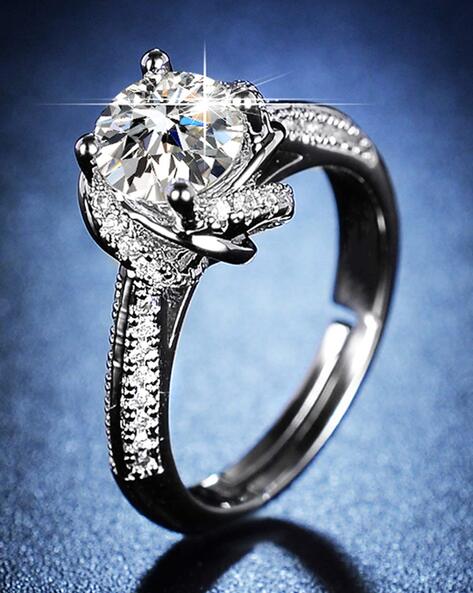 Designer Silver Ladies Ring under Rs 1000/- | Women rings, Engagement  rings, Design silver