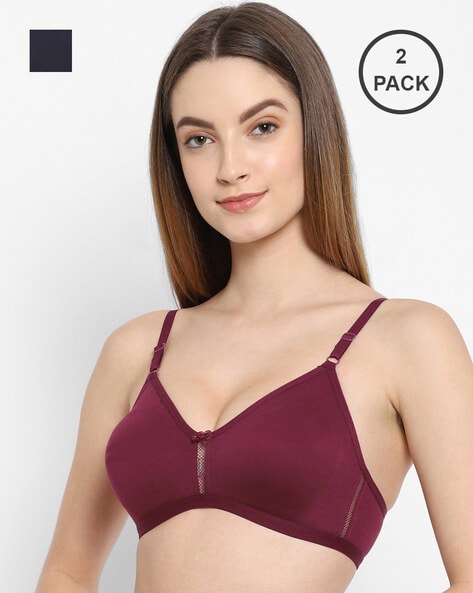 Pack of 2 non-padded bras - Bras - Underwear - CLOTHING - Woman
