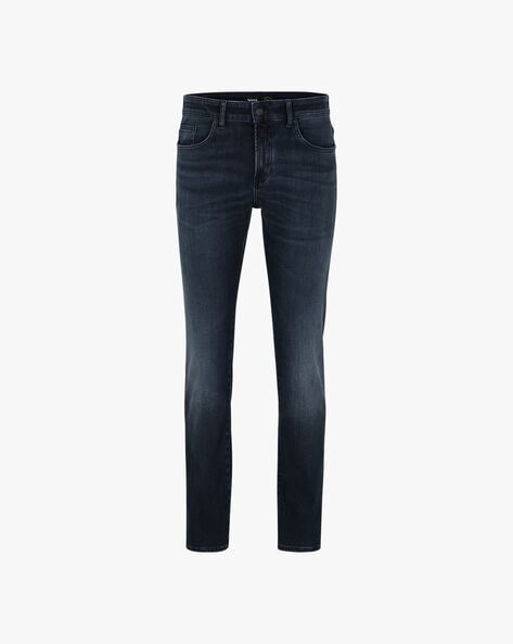 Mid Wash Slim Fit Jeans