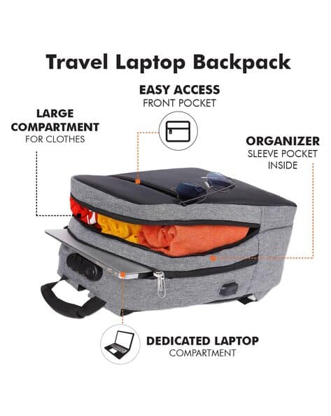 Laptop Backpack with Adjustable Strap