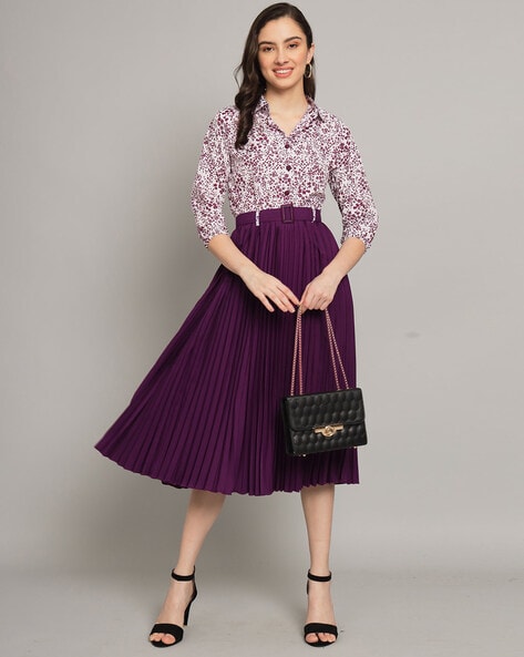 Pleated hotsell dresses online