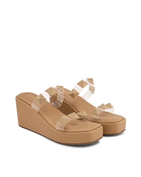 Platform sandals online beige