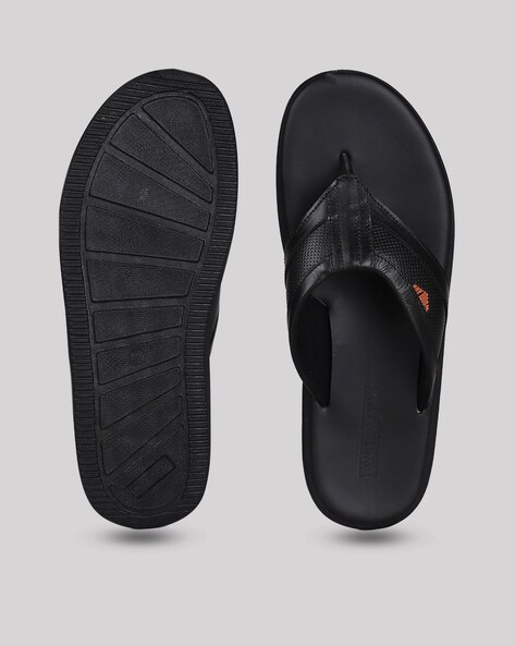 Buy Black Flip Flop Slippers for Men by WOODLAND Online Ajio