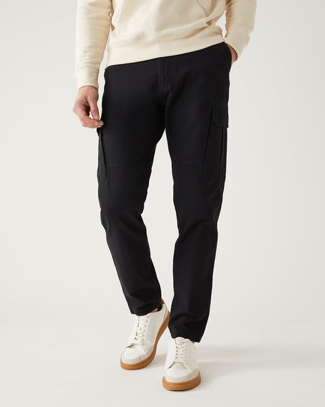 Core Identity cotton-blend cargo trousers | EMPORIO ARMANI Man