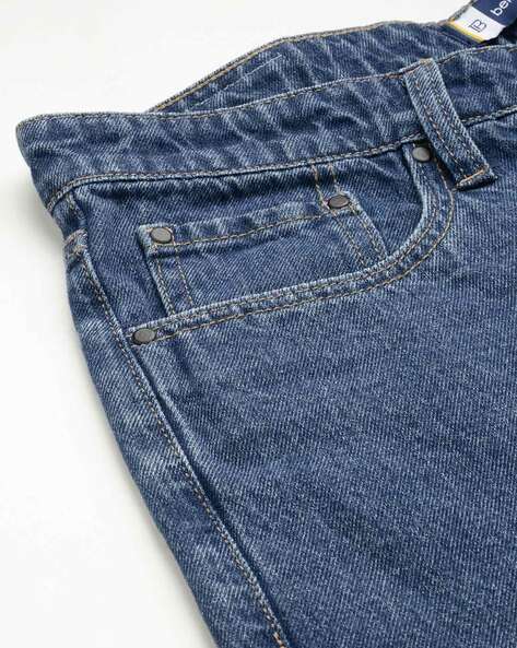 Lightly Washed Relaxed Jeans