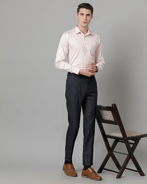 Buy Dark Blue Trousers & Pants for Men by INDEPENDENCE Online
