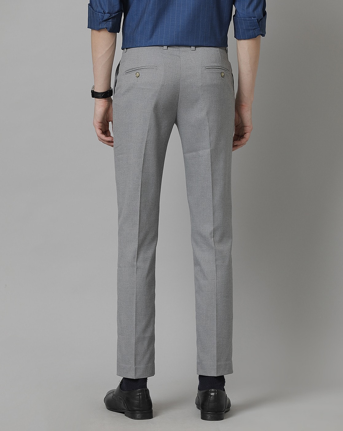 Display 125+ grey formal pants latest