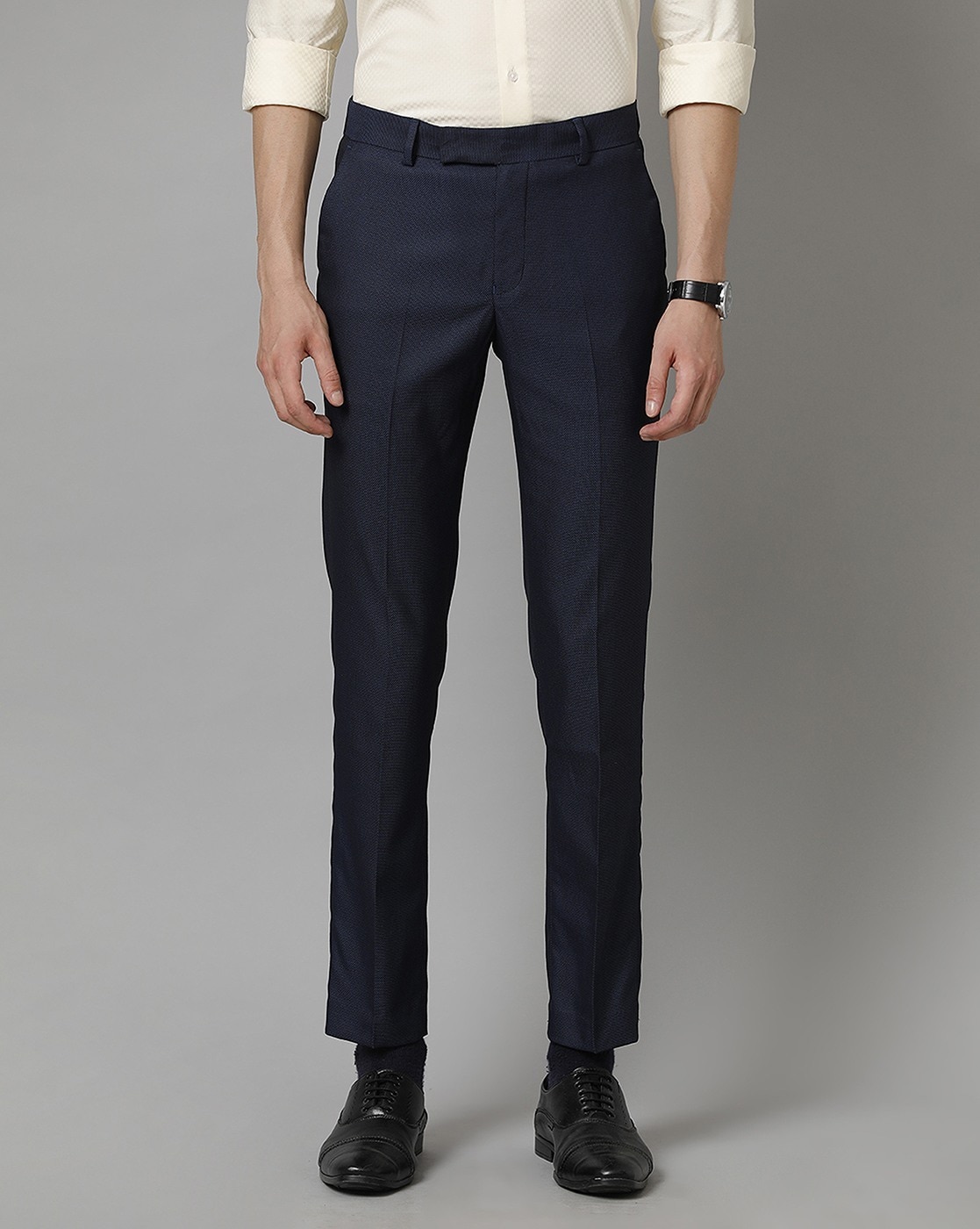Buy Navy Trousers & Pants for Men by CODE by Lifestyle Online | Ajio.com