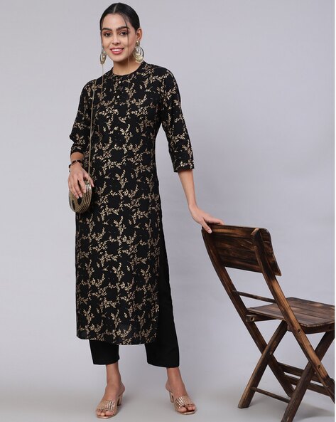 Buy online Women Embroidered Kurta With Trouser Set from ethnic wear for  Women by Anubhutee for ₹1299 at 67% off | 2024 Limeroad.com